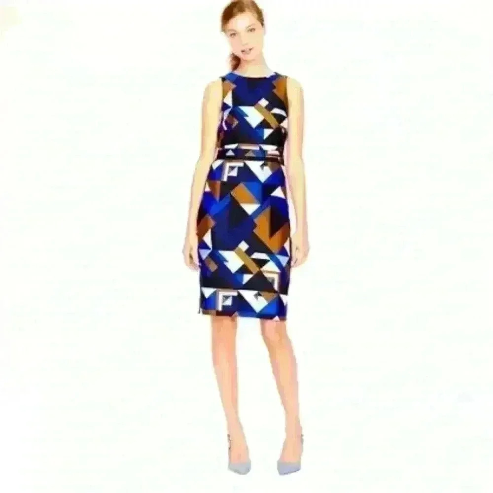 J CREW Geometric print dress